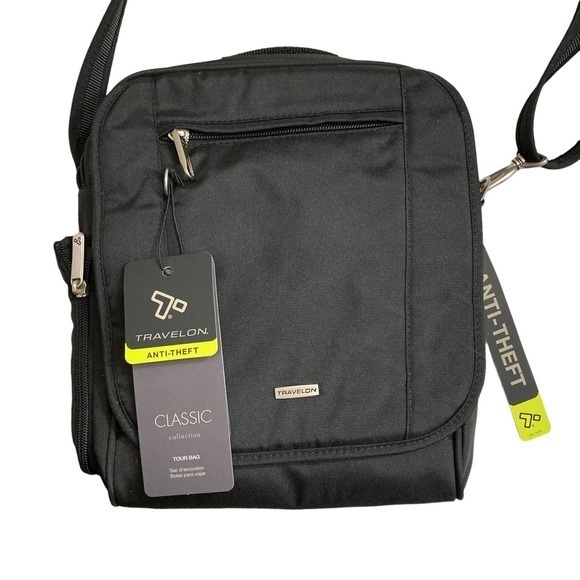 Travelon Black Classic Collection Tour Bag